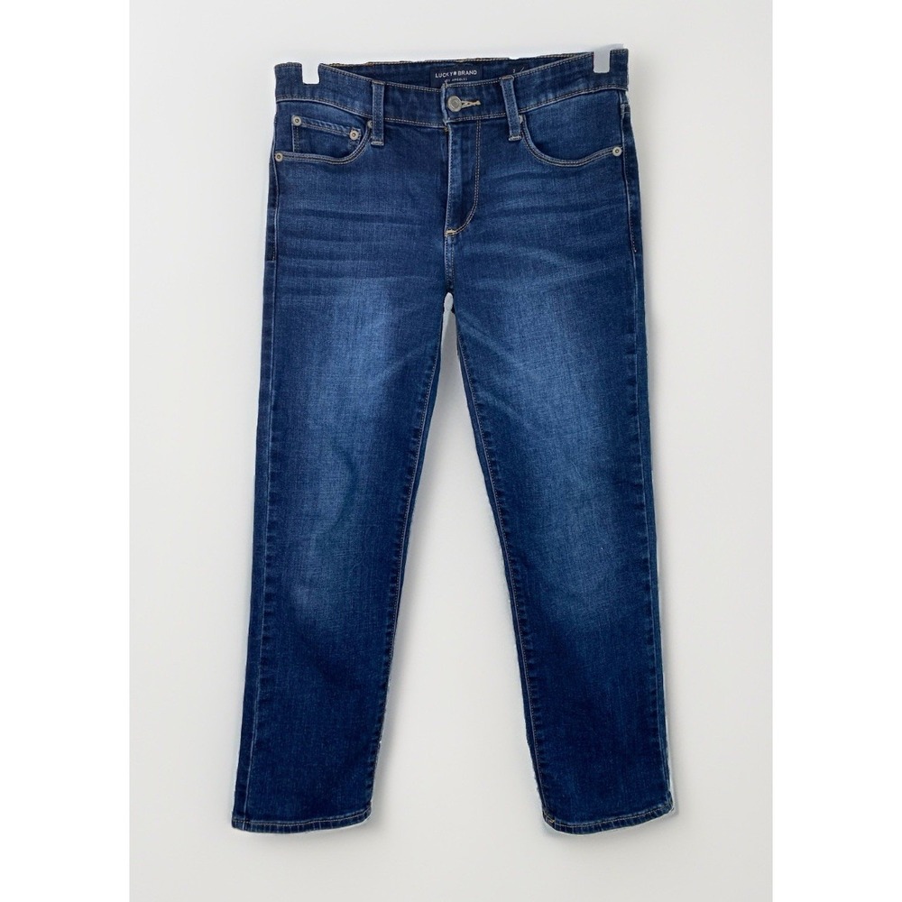Lucky Brand Sweet Crop Women's 2/26 Dark Wash Blue Denim Ankle Jeans